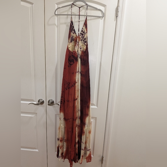 8. NWOT RAGA RAVI MAXI HALTER DRESS - Picture 3 of 6
